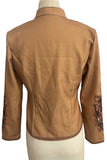 Vintage Floral Detail Military Jacket