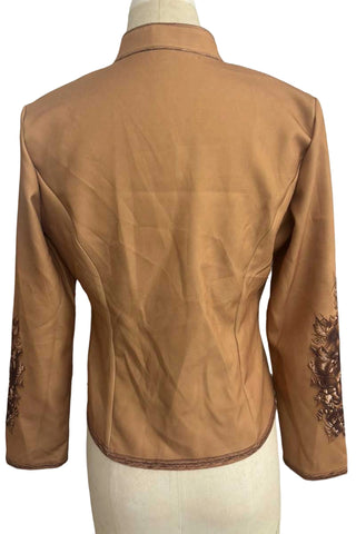 Vintage Floral Detail Military Jacket