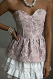 Sweetheart Lace Peplum Cami