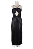 Crochet Fringe Backless Maxi Dress