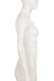 Floral Lace Mandarin Collar Top