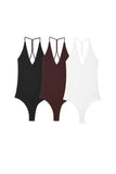 V-Neck Sleeveless Cutout Bodysuit