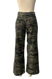 Studded Wide-Leg Straight Jeans