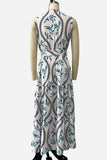 Casual Maxi Dress with Puffed Sleeves