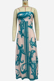 Strapless Printed Midi Vacation Dress
