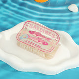 Sardine Can Graphic Rectangle Claw Clip