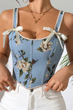 Floral Bow Strap Cami