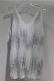 Sequin V-Neck Sleeveless Tank