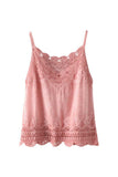 Scalloped Lace V-Neck Sleeveless Tank