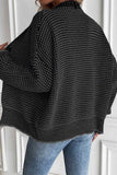 Open-Front Textured Knit Cardigan
