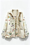 Floral Button-Front Jacket