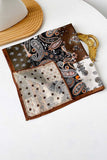Paisley and Geometric Print Square Scarf