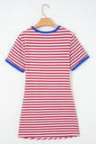 Nautical Tie Trim Mini Dress