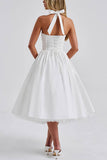Elegant Halter Neck Evening Dress