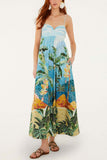 Tropical Print Sundress