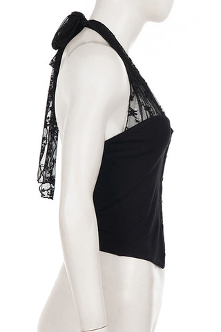Stylish Lace-Detail Tank Top