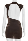 Draped Design Casual Dress