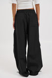 Drawstring Wide-Leg Casual Pants