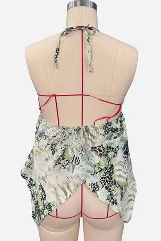 Tie-Front Halter Camisole