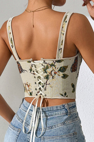 Floral Bow Strap Cami