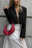 Pinstripe Cropped Blazer