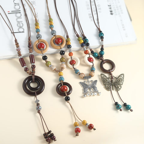 Beaded Pendant Necklace