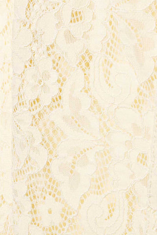 Lace Double-Breasted Military Jacket