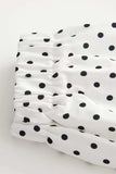 Polka Dot Half-Zip Pullover Jacket