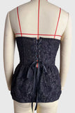 Sweetheart Lace Peplum Cami