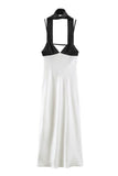Contrast Spaghetti Strap Dress