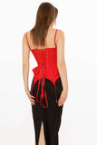 Mock Neck Sweetheart Corset Cami