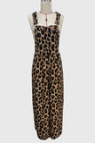 Animal-Print Drawstring Jumpsuit