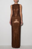 Sequin Sleeveless Bodycon Maxi Dress