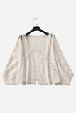 Open-Front Floral Blouse