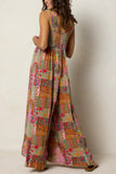 Printed Boho Wide-Leg Jumpsuit