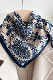 Patterned Square Neck Scarf