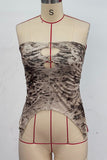 Strapless Ring-Detail Tank Top