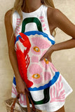 Ocean Inspired Sleeveless Shift Dress