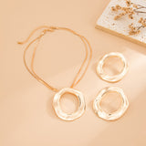 Irregular Circle Layered Necklace