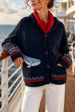 Lobster Graphic Knit Cardigan