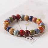 Glazed Beaded Bracelet