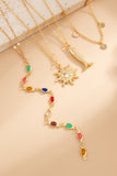Multi-Layer Sun Fish Charm Necklace
