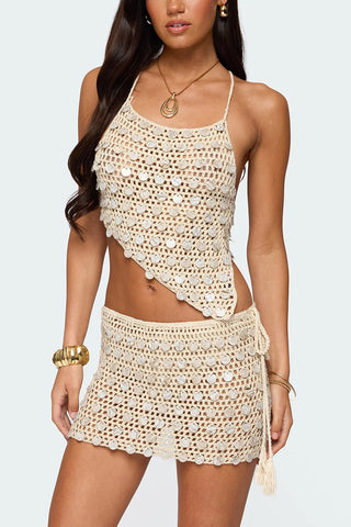 Crochet Skirt Set with Unique Details