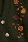 Floral V-Neck Crop Cardigan