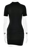 Collared Zip-Front Romper