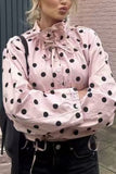 Button-Up Polka Dot Jacket