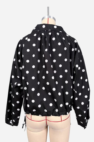 Button-Up Polka Dot Jacket