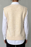3D Floral Button-Side Sweater Vest