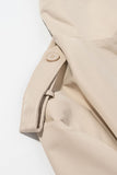Notched Collar Belted Wrap Coat