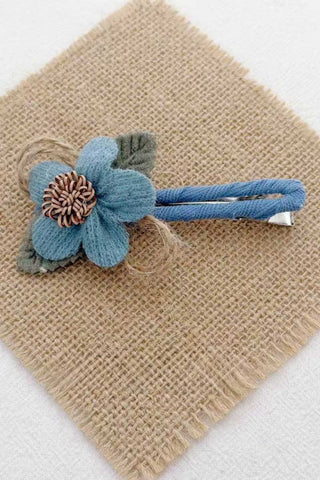 Floral Lace Ruffle Hair Clip
